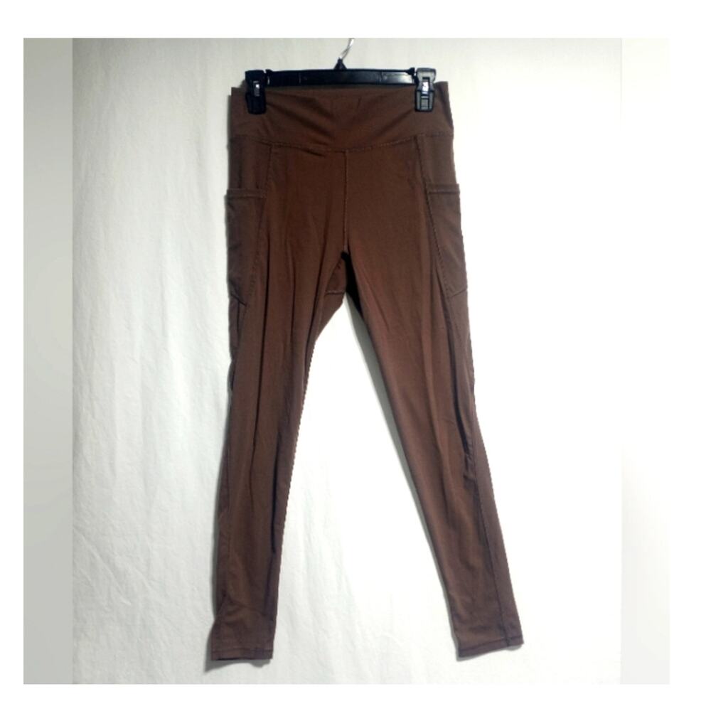 Love Tree Chocolate/Burgandy Leggings Size Medium Active Sporty Loungewear